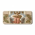 thumbnail image 1 of Antique Computer Mouse Pad, Vintage Style Image of Harvesting Presented Woman with a Basket and Corns, Rectangle Non-Slip Rubber Mousepad X-Large, 35" x 15" Gaming Size, Multicolor, by Ambesonne, 1 of 2