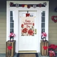 thumbnail image 4 of Happy Valentines Day House Flag 28x40 Inch Double Sided Outside Roses Flowers Decorative Flag for Rustic Anniversary Holiday Yard Outdoor Decoration, 4 of 6