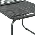 thumbnail image 4 of vidaXL 7 Piece Garden Dining Set PVC Rattan Black, 4 of 5