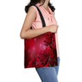 thumbnail image 2 of ABPHQTO Red Roses Bouquet Flowers Valentine'S Day Canvas Bag Reusable Tote Grocery Shopping Bags Tote Bag 14x16 inch, 2 of 2