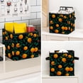 thumbnail image 7 of RATGDN Collapsible Fabric Cube Storage Bin with Double Handles for Living Room Bedroom Office Black - Orange Juice Fruit, 7 of 7