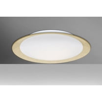 TUCA19GFC-LED-Besa Lighting-Tuca 19 - 19.25 Inch 20W 1 LED Flush Mount-Opal/Gold Foil Glass Color