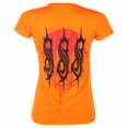 thumbnail image 2 of Slipknot - Camiseta Diablo con Alas de Algodón para Mujer (Naranja), 2 of 2