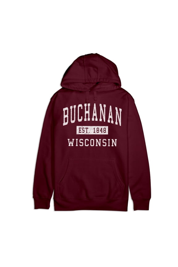 Buchanan Wisconsin Classic Established Premium Cotton Hoodie