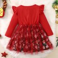 thumbnail image 5 of XIYNBAOK Baby Girl First Christmas Outfit Boys 5t Christmas 24 Month Girl Clothes New Year Outfit Toddler Girl Coming Home Outfit Girl New Years Baby, Red 2-3 Years, 5 of 9