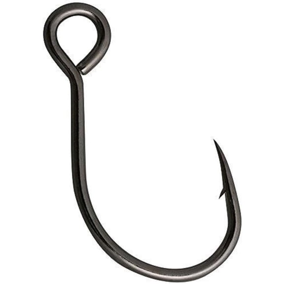 Owner American Single Replacement Hook 1X Sz2/0 Black Chrome 3-Pack