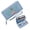 Blue, variant on Fashion Women ID Credit Card Holder Wallet with Zipper Pockets for Women Made on Demand Love Original Designs Perfect Everyday Use or Gift Idea Zipper Coin Pocket