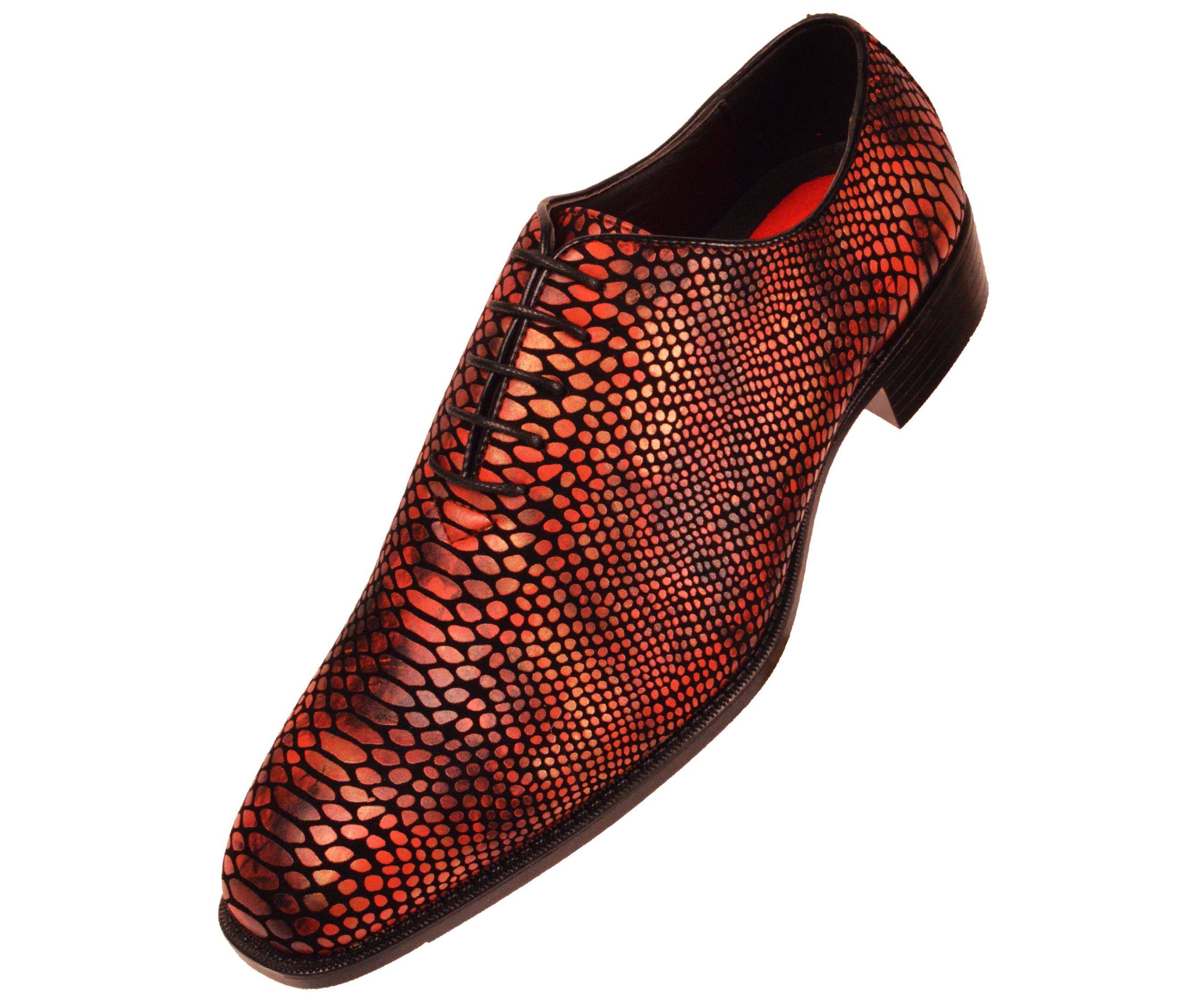 Style Seabrook Bolano The Original Mens Exotic Faux Snake Skin Print Oxford Dress Shoe