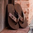 thumbnail image 6 of COBIAN Adult Male Zarape Flip Flop Sandals, Color: Brown, Size: 12 (ZAP24-200-12), 6 of 7