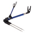 thumbnail image 3 of Nimomo Soporte para Caña De Pescar De Acero Inoxidable De 1,9 M con Plataforma Retráctil, Soporte para Caña De Pescar con Enchufe Desmontable Azul para Exteriores, 3 of 5