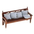 thumbnail image 4 of 2x1/12 Muebles De Sala Juego De Cojines De Silla Larga Rayas Azules CUTICAT Silla de muebles de casa de muñecas, 4 of 8
