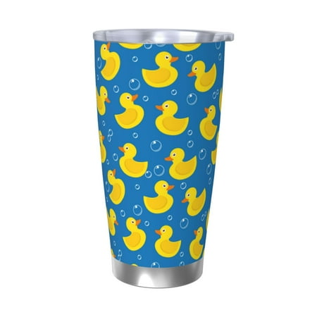 

Junzan Rubber Duck for 20oz Stainless Steel Insulated Car Cup with Spillproof Lid - Insulated Coffee Mug Thermal Cup-Without Straw