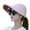 Pink, variant on Yirtree Women's Outdoor Sun Hat UV Foldable Mesh Wide Brim Beach Fishing Cap Summer Women Anti UV Foldable Sun Visor Cap Wide Brim Breathable Outdoor Hat
