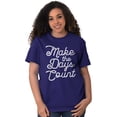 thumbnail image 3 of Make the Days Count Inspirational Women's Plus Size Graphic Tee Brisco Brands 3X, 3 of 5