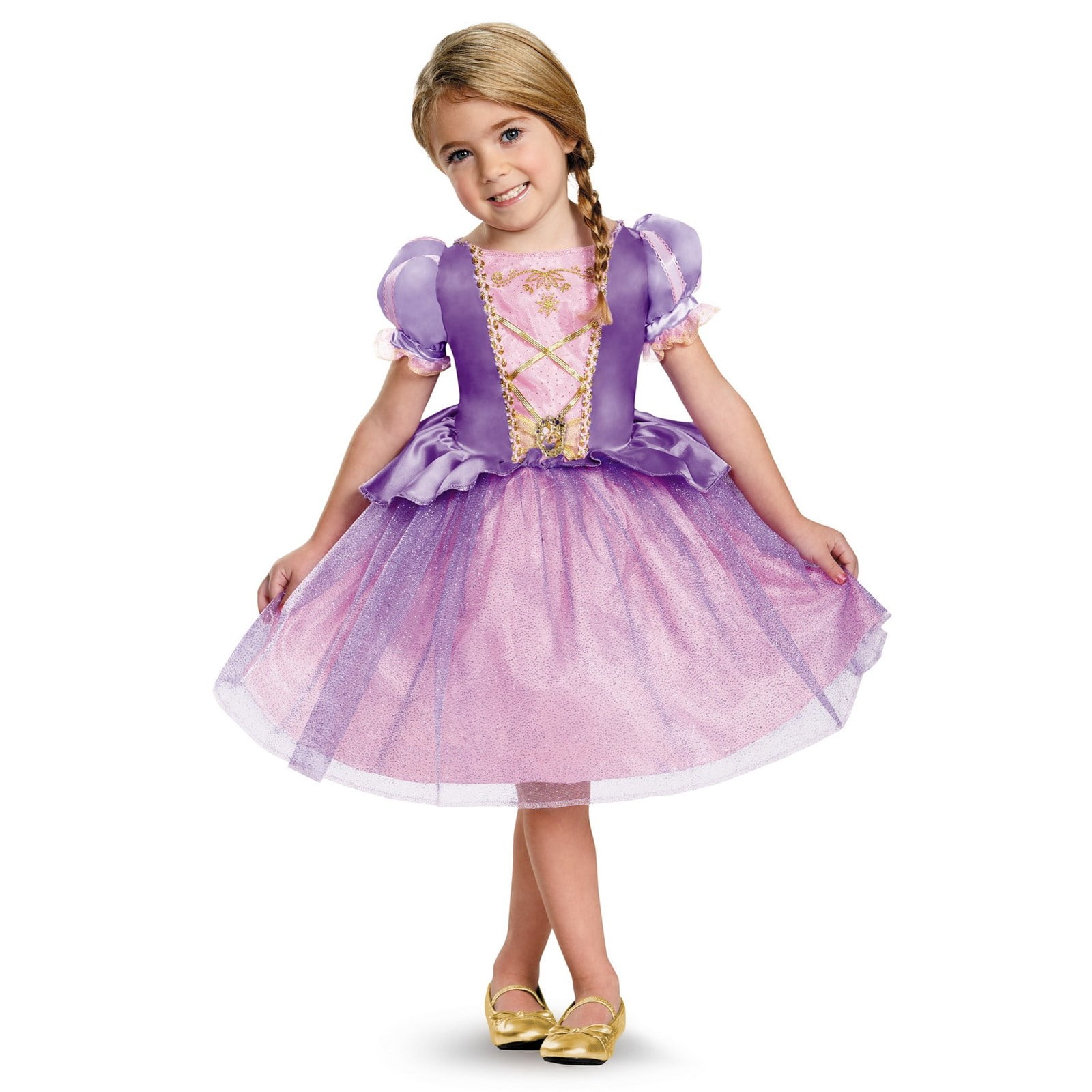 Disney Princess Tangled Rapunzel Sparkle Classic Toddler Child Costume 