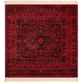 thumbnail image 2 of Rugs.com Bokhara Collection Rug – 5 Ft Square Red Low Rug Perfect For Living Rooms, Kitchens, Entryways, 2 of 8