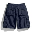 thumbnail image 3 of Brilliant Big Mens Shorts Casual Men's Pure Color Outdoors Pocket Beach Work Trouser Cargo Shorts Pant clearance clothes under $25.00, 3 of 3