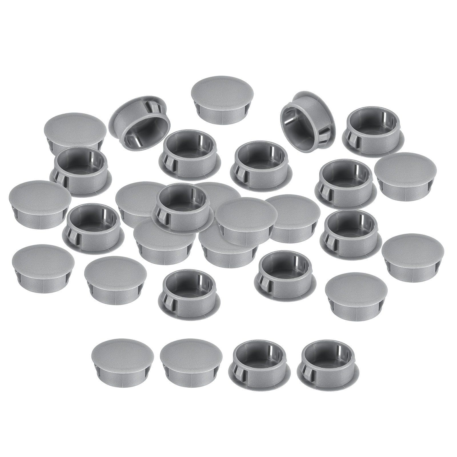 Uxcell 26Pack 31/32" Plastic Hole Plugs Panel Flush Type Knockout
