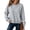 Gray,#017, variant on Oversized Crewneck Sweatshirts for Women Warm Comfy Fleece Cute Sweatshirts | No Hood Scoop Neck, Over Sized Loose Fitted, Lightweight Soft Cozy, Teens Juniors Boyfriend,S