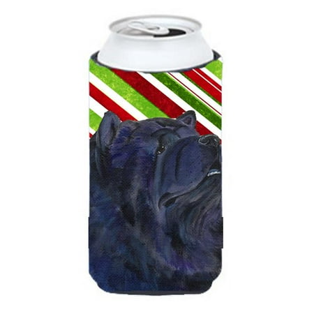 

Chow Chow Candy Cane Holiday Christmas Tall Boy Hugger - 22 To 24 oz.