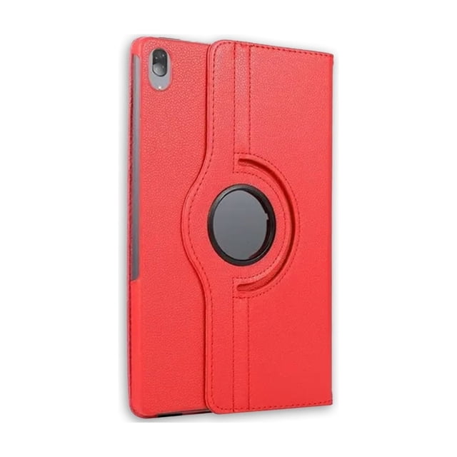 Funda para tablet Lenovo P11 con rotación 360°, color rojo cuerina