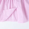 thumbnail image 6 of HILEELANG 2-7T Toddler/Little Girls Pink White Stripe 100% Cotton Dress Size 6, 6 of 8