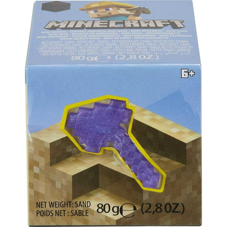 Minecraft Mini Mining Obsidian Series Axe Set with Moldable Sand