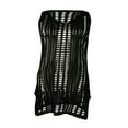 thumbnail image 2 of CNKOO Robe de Plage Sans Manches pour Femmes, Maillot de Bain Crochet, Tunique Ajourée, Vert TTTG, 2 of 5
