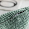 thumbnail image 4 of Summer Pillow Covers 20x20 inch Solid Supersoft Corduroy Stripes Square Throw Pillows for Couch Decorative, 50x50cm, 20 x 20 Inch, Iceburg Green, 4 of 14