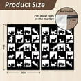 thumbnail image 2 of Kitchen Curtains Over Sink for Bathroom Window Cafe Basement Cortinas para Cocina Moderna Farmhouse Camper Rv Short Mini Curtain Black and White Cat Country Rustic Modern Cute - 26×36‘‘, 2 of 6