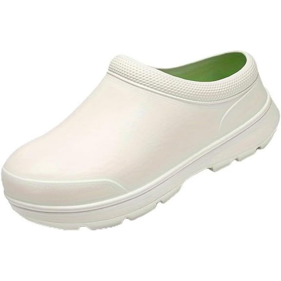 Men's Non-Slip Oil-Resistant EVA Chef Shoes - Lightweight Slip-On Work Shoes for Kitchen, Restaurant, and Hospital Use