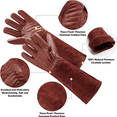 thumbnail image 4 of Leather Gardening Gloves With Forearm Protection, Prick Resistant Long Rose Trimming Gloves, 4 of 5