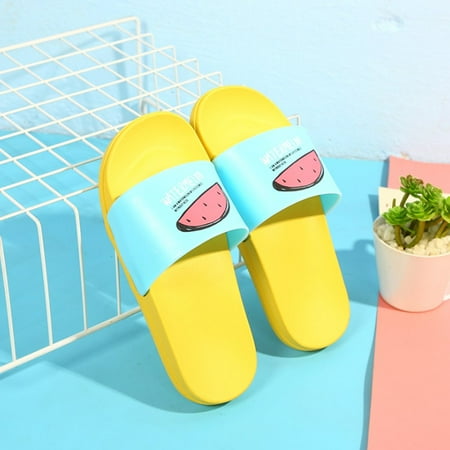 

Fruit Pattern Fashion Casual Thick Soft Sole Antiskid Indoor Beach Slippers