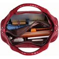 thumbnail image 5 of Bellella Handbag for Women Genuine Leather Top Handle Satchel Classic Tote Shoulder Bag Work Travel Crossbody Bags Red, 5 of 5