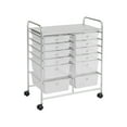 thumbnail image 1 of Patiojoy 12-Drawers Rolling Storage Cart with Organizer Top Clear, 1 of 9