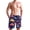 Colorful Cartoon Clouds, variant on Dailycode Men's Quick Dry Swim Trunks Beach Shorts Casual Summer Board Shorts with Pockets, White House and American Flag