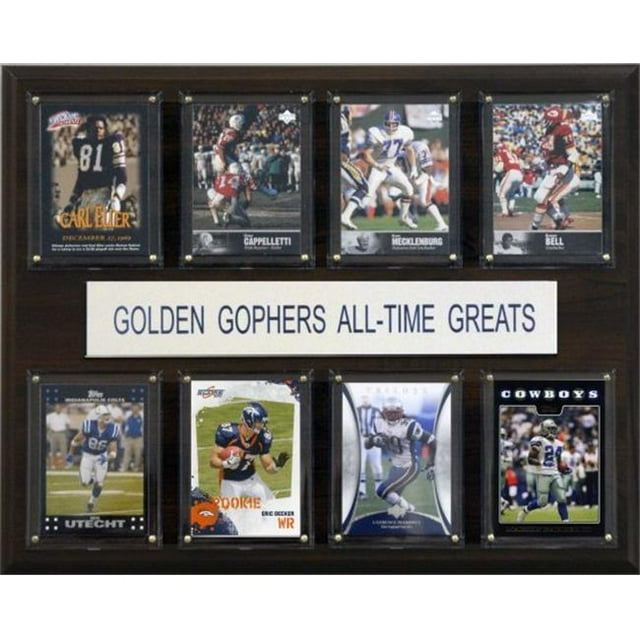 C & I Collectables 1215ATGGOPH NCAA Football Minnesota Gophers Plaque des Grands de Tous les Temps