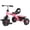 Pink, variant on XJD 5 in 1 Toddler Bike – Durable Kids Ride-On Tricycle with Pedals, Comfortable Seat & Backrest, Storage Compartment, Safe Beginner Trike for Ages 1-4, Blue