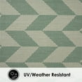 thumbnail image 6 of Nicole Miller New York Patio Country Calla Contemporary Herringbone Indoor/Outdoor Area Rug, Beige/Green, 6'6"x9'2", 6 of 9