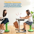 thumbnail image 5 of ECR4Kids Sitwell Wobble Stool with Cushion, Adjustable Height, Active Seating, Grassy Green, 5 of 9