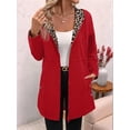 thumbnail image 6 of Katigan Women'S Reversible Hooded Casual Coat Full Zip Up Windbreaker Two - Sided Jacket Red XL, 6 of 8