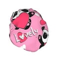 thumbnail image 2 of Disketp Panda Heart Valentine Pink Shower Caps,Reusable Shower Cap For Women, Double Layer Waterproof Hair Cap, Large Size For All Hair Lengths,For Girls Spa Home Salon Use, 2 of 9