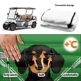 thumbnail image 5 of Yuyamidu Funny Dachshund Golf Cart Seat Covers Golf Print Club Car Seat Covers for Golf Carts for 2-Person Seats Heavy Duty Sun Resistant Accessories Protect Your Golf Cart, Green, 5 of 7