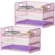thumbnail image 1 of Organizador de Papel Marbrasse Bandeja de Cartas de 3 Niveles en Malla Rosa, 1 of 6