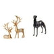 thumbnail image 1 of Estatua de escultura de ciervo,Estatua de ciervo,adorno de mesa,decoración del hogar,Estatua de perro de resina,Estatua de perro galgo de resina con forma de animal,Escultura coleccionable, 1 of 8
