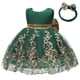 thumbnail image 1 of Vestido de baile de encaje verde oscuro CMMCHAAH para niñas de 0 a 6 años, 1 of 6