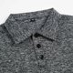 thumbnail image 4 of Camiseta deportiva de manga corta con cuello para hombre: diseño liso, poliéster-spandex, prenda informal para la playa, estampado a rayas, tallas S-XXXL, 4 of 7