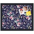 thumbnail image 2 of PinPix 16x13 Custom Cork Bulletin Board Vintage Japanese Floral Navy Poster Board Has a Fabric Style Canvas Finish, Framed in Vintage Japanese Floral Navy, by ArtToFrames (PinPix-1542), 2 of 5