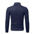 thumbnail image 3 of Cyglowse Breathable Base Layer for Men Thermal Mock Turtleneck Long Sleeve Shirts Lightweight Warm Hiking Skiing Undershirt Navy XL, 3 of 4