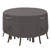 Classic Accessories Ravenna® Tall Round Patio Table & Chair Set Cover - Premium Outdoor Furniture Cover with Water Resistant Fabric, Small (55-187-015101-EC)